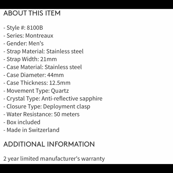 GV2 By Gevril Men's Montreux Bracelet Watch, 44mm - Picture 16 of 16